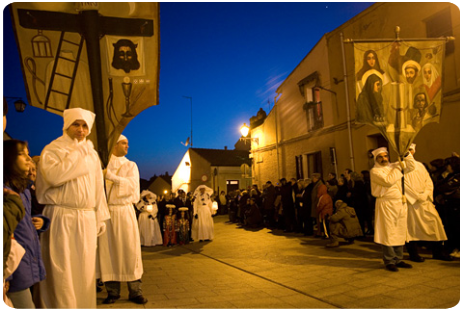Iglesias la processione dei Misteri Settimana Santa.